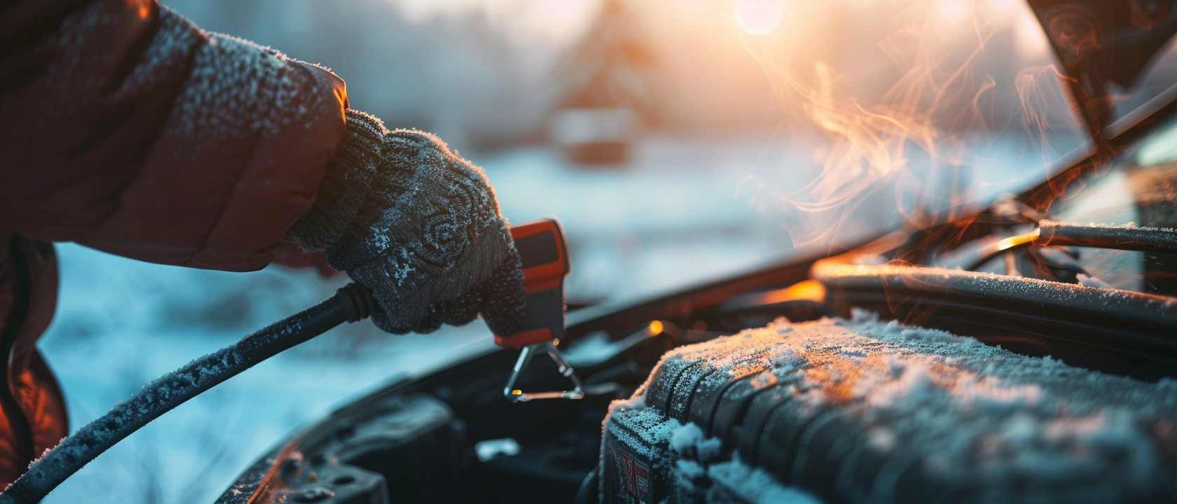 Portable jump starters for cold weather